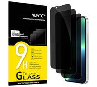 NEW'C 3 Piezas, Protector pantalla privacidad para iPhone 14 Plus, iPhone 13 Pro Max (6,7 Pulgadas), Cristal Vidrio Templado Antiespia con herramienta de instalación fácil incluida-Ultra Resistente