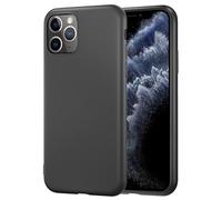 NEW'C Funda para iPhone 11 Pro MAX (6,5 Pulgadas) Carcasa Silicona Negra, Antichoques y Antiarañazos, Silicona TPU, HD Clara