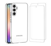 NEW'C Funda para Samsung Galaxy A54 5G Carcasa Silicona Transparente Alta y 2X Protector de Pantalla para Samsung Galaxy A54 5G Cristal Templado