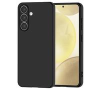 NEW'C Funda para Samsung Galaxy S24 Carcasa Silicona Negra, Antichoques y Antiarañazos, Silicona TPU, HD Clara