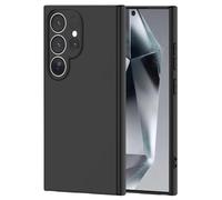 NEW'C Funda para Samsung Galaxy S24 Ultra Carcasa Silicona Negra, Antichoques y Antiarañazos, Silicona TPU, HD Clara