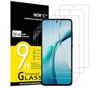 NEW'C Paquete de 3 protectores de pantalla diseñados para OnePlus Nord CE4 Lite 5G, Vidrio templado, compatible con fundas, a prueba de arañazos, sin burbujas, ultra resistente