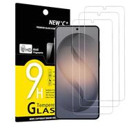 NEW'C Protector Pantalla para Samsung Galaxy S26+ (S26 Plus) | 3 unidades, transparente, 6,7 pulgadas, dureza 9H, resistente a los arañazos, sin burbujas, HD transparente, oleofóbico