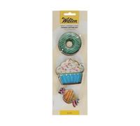 NewCakes B.V. Wilton - Cortador de galletas de acero inoxidable para galletas, decoraciones de fondant y más, apto para lavavajillas, juego de 3