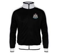 Newcastle United FC - Chaqueta de entrenamiento oficial - Para hombre - Estilo retro - Negro/blanco - XL