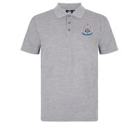 Newcastle United FC - Polo Oficial para Hombre - con el Escudo del Club - Gris - XL