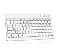 NEWCOO Teclado Bluetooth Keyboard Alemán QWERTZ Lightweight Portable Wireless Keyboard for iPhone, iPad, Samsung, Lenovo, Huawei, Compatible con Windows, Android, iOS