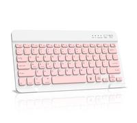 NEWCOO Teclado Bluetooth Keyboard Alemán QWERTZ Lightweight Portable Wireless Keyboard for iPhone, iPad, Samsung, Lenovo, Huawei, Compatible con Windows, Android, iOS