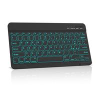 NEWCOO Teclado Bluetooth Keyboard Alemán QWERTZ Lightweight Portable Wireless Keyboard for iPhone, iPad, Samsung, Lenovo, Huawei, Compatible con Windows, Android, iOS