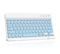 NEWCOO Teclado Bluetooth Keyboard Alemán QWERTZ Lightweight Portable Wireless Keyboard for iPhone, iPad, Samsung, Lenovo, Huawei, Compatible con Windows, Android, iOS