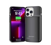 NEWDERY 4800 mAh Funda Batería para iPhone 13/13 Pro & 14/14 Pro Carcasa de Carga Protectora Portátil, Carcasa Recargable de Carga Extendida para iPhone 13/13 Pro & 14/14 Pro (6.1”)