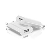 Newding 2 Cargador USB, Enchufe de Pared 5W 1A, Adaptador de Corriente Universal, Compatible con Apple Phone 14 13 12 11 Pro MAX XS XR X 8 7 SE Pad, Cabezal de Carga Compacto para Viaje