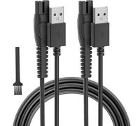 Newding 2 Piezas 5V Cable Cargador USB para Philips OneBlade 360 Pro QP2724 QP2734 QP2834 MG7950, Cable de Carga de Repuesto para Afeitadora Eléctrica y Recortadora de Barba