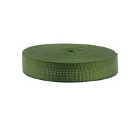 NewDoar - Cincha tubular de nylon de 1 pulgada - Cinta de escalada certificada UIAA y CE - Correa DIY resistente para rescate, trabajo en roca, construcción de anclajes y sujeción al aire libre (verde