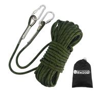 NewDoar Cuerda de Escalada estática de 10 mm (3/8 Pulgadas) Equipo de Cuerda de Accesorios de 10m, 20 m,30 m Cuerda de Escape Equipo de Escalada en Hielo Cuerda de Rescate de incendios-20M/GR