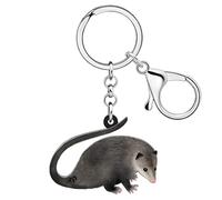 NEWEI Llavero de acrílico con diseño de zarigüeya, joyería para mujer, llavero de coche, monedero, Zarigüeya C, 47mm x 41mm