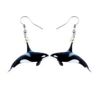 NEWEI Pendientes colgantes de orca de ballena acrílica para mujer, animales marinos, ornamets, joyas, regalos, acrílico, sin piedras preciosas, Acrílico, Sin piedra preciosa