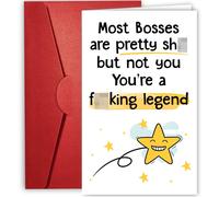 NewEleven Regalos de jefe para mujeres y hombres - Tarjeta de cumpleaρos del jefe Regalo de agradecimiento Mensaje sincero para el lνder - Regalo