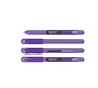 Newell Brands 4x Bolígrafos de gel con tapa Paper Mate InkJoy, colores surtidos, punta media de 0,7 mm, juego de colorear para adultos (morado), 4 unidades (paquete de 1)