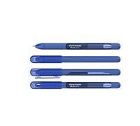 Newell Brands 4x Bolígrafos de gel Paper Mate InkJoy con tapa, colores surtidos, punta media de 0.7 mm, juego de colorear para adultos (azul)