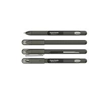 Newell Brands Paper Mate InkJoy - Juego de 4 bolígrafos de tinta de gel con tapa de 0,7 mm, punta media, color negro