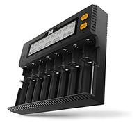 Newell Cargador de batería Smart C8 para baterías NiMH/Li-Ion - Pantalla LCD Muestra Voltaje, Corriente, Tiempo de Carga, Resistencia Interna y Estado de Carga de células.