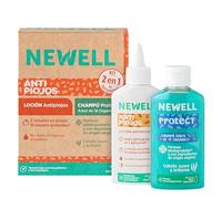 NEWELL | KIT ANTIPIOJOS | Incluye Loción y Champú Newell | Elimina 100% Piojos y Liendres | Kit 100ml + 120ml | No Daña ni Engrasa el Cabello | Botellas 100% Recicladas y Reciclables