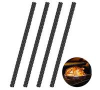 Newellsail Protectores de Rejilla para Horno de Silicona Resistentes al Calor Protección para Tostadora de Borde Protege contra Quemaduras y Cicatrices Paquete de 4 (Negro)