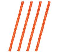 Newellsail Protectores de Rejilla para Horno de Silicona Resistentes al Calor Protección para Tostadora de Borde Protege contra Quemaduras y Cicatrices Paquete de 4 (Naranja)
