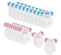 Newellsail Tarjetas de Predicciones para Bebés Tarjetas de Consejos para Nuevos Padres Tarjetas de Revelación de Género para Baby Shower 20 Piezas (Azul y Rosa)