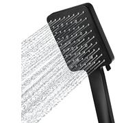 Newentor Alcachofa de ducha de lluvia, grande, de mano, de alta presión, XXL, para ahorro de agua, con 6 tipos de chorro (sin manguera)