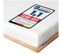 Newentor® Topper rígido de 160 x 200 cm - 2 en 1 dureza H3 y H4 Gel - 7 cm de Altura - Tope de colchón con Certificado Öko-Tex, Funda Lavable