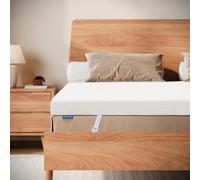 NewentorLife - Cubrecolchón para alivio de presión de espalda, cama doble, cubrecolchón de 5 cm, funda transpirable lavable, correas ajustables, certificado OEKO-TEX, prueba de 100 noches