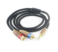 NewFantasia Cable adaptador de audio macho a 2 RCA macho dual RCA macho de 4,4 mm compatible con Sony WM1A/1Z, PHA-2A reproductor de audio digital de 4,4 mm a 2 RCA cable equilibrado de 1,5 m/4,9 pies