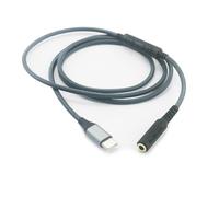NewFantasia Cable adaptador de audio USB C a hembra de 3,5 mm macho a hembra con micrófono de volumen remoto compatible con Samsung Galaxy compatible con teléfono Android Oneplus