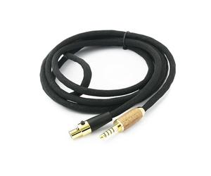 NewFantasia Cable de actualización de repuesto de 4,4 mm, cable equilibrado compatible con auriculares Sennheiser HD490 PRO, HD490 PRO Plus 6N OCC, cobre chapado en plata, carcasa de madera de nogal