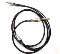 NewFantasia - Cable de Audio de Repuesto Compatible con Denon AH-D600, AH-D7200, AH-D7100, AH-D9200, AH-D5200, Meze 99 Classics, Focal Elear (1,2 m, 2 m, 3 m), Color Negro