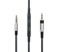 NewFantasia Cable de audio para auriculares Sennheiser HD4.40, HD 4.40 BT, HD4.50, HD 4.50 BTNC, HD4.30i, HD400S auriculares, control remoto de volumen para dispositivos Apple