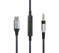 NewFantasia Cable de audio para auriculares Sennheiser HD4.40, HD 4.40 BT, HD4.50, HD 4.50 BTNC, HD4.30i, HD4.30G, micrófono de control remoto de volumen para Samsung Galaxy Xiaomi, Huawei Android Phone