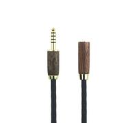 NewFantasia Cable de extensión macho de 4,4 mm a hembra de 4,4 mm, macho equilibrado a 4,4 mm, cable adaptador de audio para auriculares hembra equilibrado, 6N OCC, cobre de un solo cristal, alambre