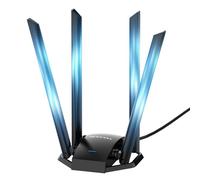 NEWFAST 1300Mbps Adaptador WiFi USB, Banda Dual AC1300 Antena Wi-Fi USB para PC USB 3.0 4x6dBi Externa Ajustable，5Ghz/2.4Ghz, MU-MIMO, Compatible con Win 11/10/8/8.1/7/XP