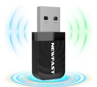 NEWFAST Adaptador WiFi USB para PC 1300Mbps, 5GHz/2,4GHz Receptor WiFi, Dongle Wi-Fi Antena Wi-Fi USB3.0, Compatible Windows 11/10/8/8.1/7,Mac OS 10.9-10.15