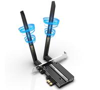 NEWFAST AXE5400 Tarjeta Wi-Fi PCI Express Adaptador Wi-Fi 6E, Terjeta de Red PCIe Intel AX210 Tri-Banda, Bluetooth 5.3, MU-MIMO, Disipador de Calor, WPA3, Compatible con Windows 11/10(64bit)