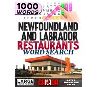 Newfoundland and Labrador Restaurants Word Search: Large Print