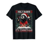 Newfoundland Christmas Tree Decorations Dog Lover Xmas Camiseta