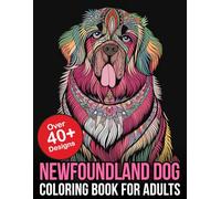 Newfoundland Dog Coloring Book for Adults