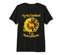 Newfoundland Dog is My Sunshine Sunflower Dog Paw Puppy Camiseta Premium
