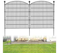 NEWFUN 73x81 cm Decorative Garden Fences, 10 x Metal, para Perros Jardín Metalicas Barrera de Animales