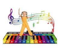 NEWFUN Alfombra Musical, Alfombra Musical Bebe, Alfombrilla de Piano de 1,8 Metros de Largo con 10 Teclas, 10 Canciones y 8 Instrumentos para Niños y Niñas, Juguete Musical para Niños de 3+ Años