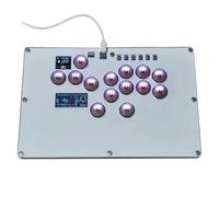 NEWFUN Arcade Fight Stick, T16 Controlador de Arcade Stick de Todos los Botones, Teclado de Juego de Arcade de lucha para PS4 / Switch/PC / PS3 Teclado Street Fight con Turbo y RGB Personalizado